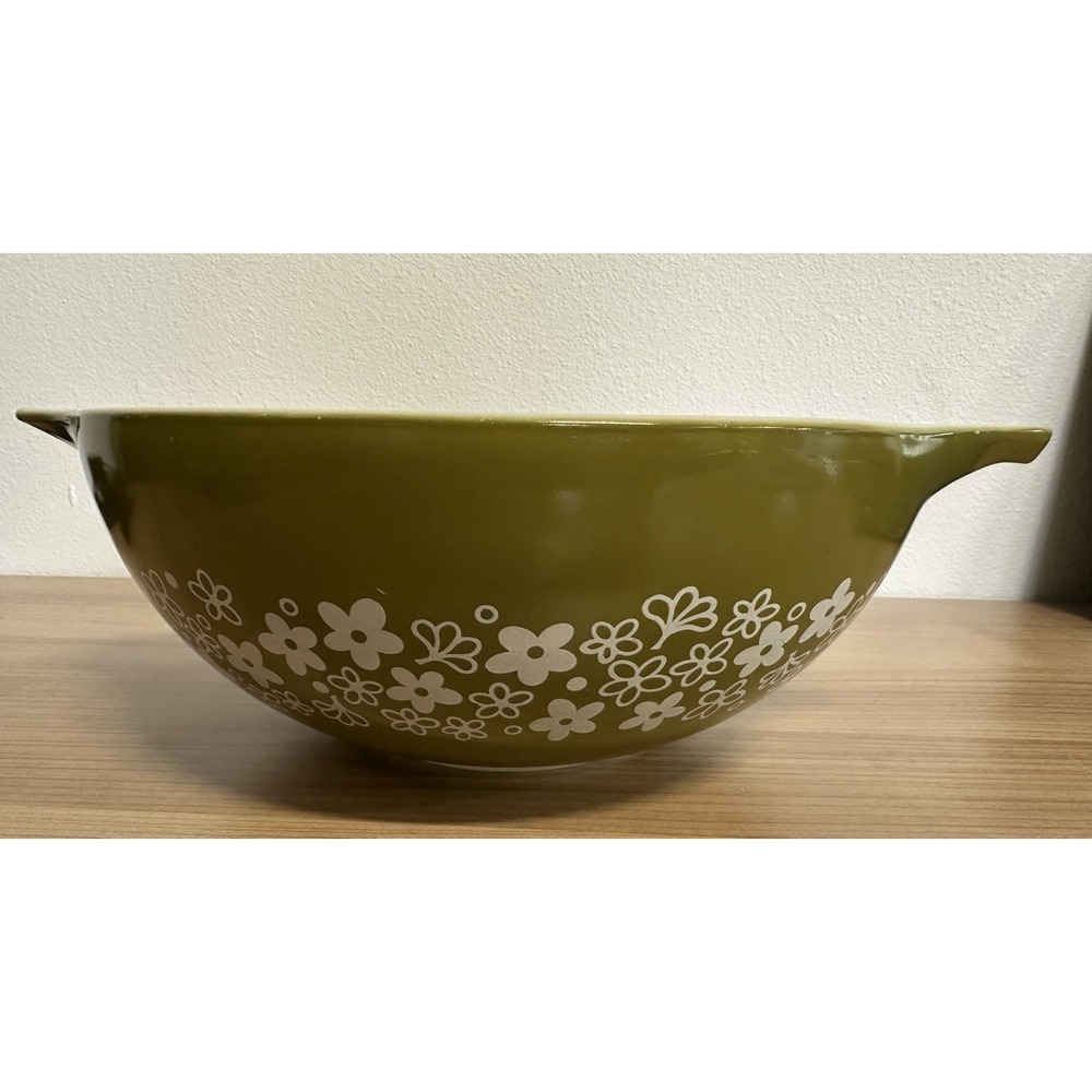 Vintage Pyrex 444 Spring Blossom Crazy Daisy 4 Quart Mixing Bowl